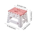 thumbnail image 3 of Halons Folding Plastic Stool - Portable Step Stool, Small Folding Chair for Home/Outdoor Fishing, Thickened Plastic, Lightweight & Compact (9.06x7.09x6.3in) Folding Plastic Stool - Portab, 3 of 6