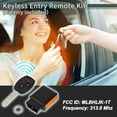 thumbnail image 2 of 1 Set Key Programmer Tool Keyless Entry Remote Key Fob for Honda Fit CR-Z MLBHLIK-1T 3 Button 313.8Mhz, 2 of 7