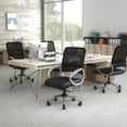 thumbnail image 3 of Boss Office Products Mesh Task Office Chair with Pewter Finish and Casters, Black, 3 of 10