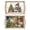 2PCS-1, variant on DIY Diamond Art Painting Partial Diamond Creative Design Rectangular Household Handmade Wooden Tray Dinner Plate(定制款)-Snowman