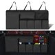 thumbnail image 1 of Organizador de maletero de coche, organizador colgante de asiento trasero con bolsillos de almacenamiento para SUV, camión, furgoneta, organización plegable para accesorios de coche (negro, 43, 1 of 7