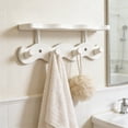 thumbnail image 5 of Eolstice Wall Mounted Hook Rack, Non Rusting with 4 Hooks, Space-Saving Rack for Bathroom Kitchen, Living Room Hanging Towels, Coats, Hats, Tools, 5 of 6