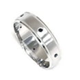 thumbnail image 2 of Alliance de Mariage pour Homme en Or Blanc 14 K avec Diamant Noir 1/5 Ct, 2 of 2