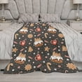 thumbnail image 5 of Christmas Cake Gingerbread Blanket Fleece Cozy Warm Xmas Sweet Vintage Lightweight Throw Blanket for Couch Sofa Bed for Adults Kids Boys Teens Gift 50"x60", 5 of 6