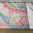 thumbnail image 6 of Ambesonne Ocean Place Mats Set of 4, Seashells Ornate Vivid, Standard Size, Pink Blue Green, 6 of 6