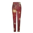 thumbnail image 4 of Mingw Leggings for Women Christmas Funny Printed Hip Lifting Yoga Pants High Waist Skinny Trousers,Multicolor,M, 4 of 5