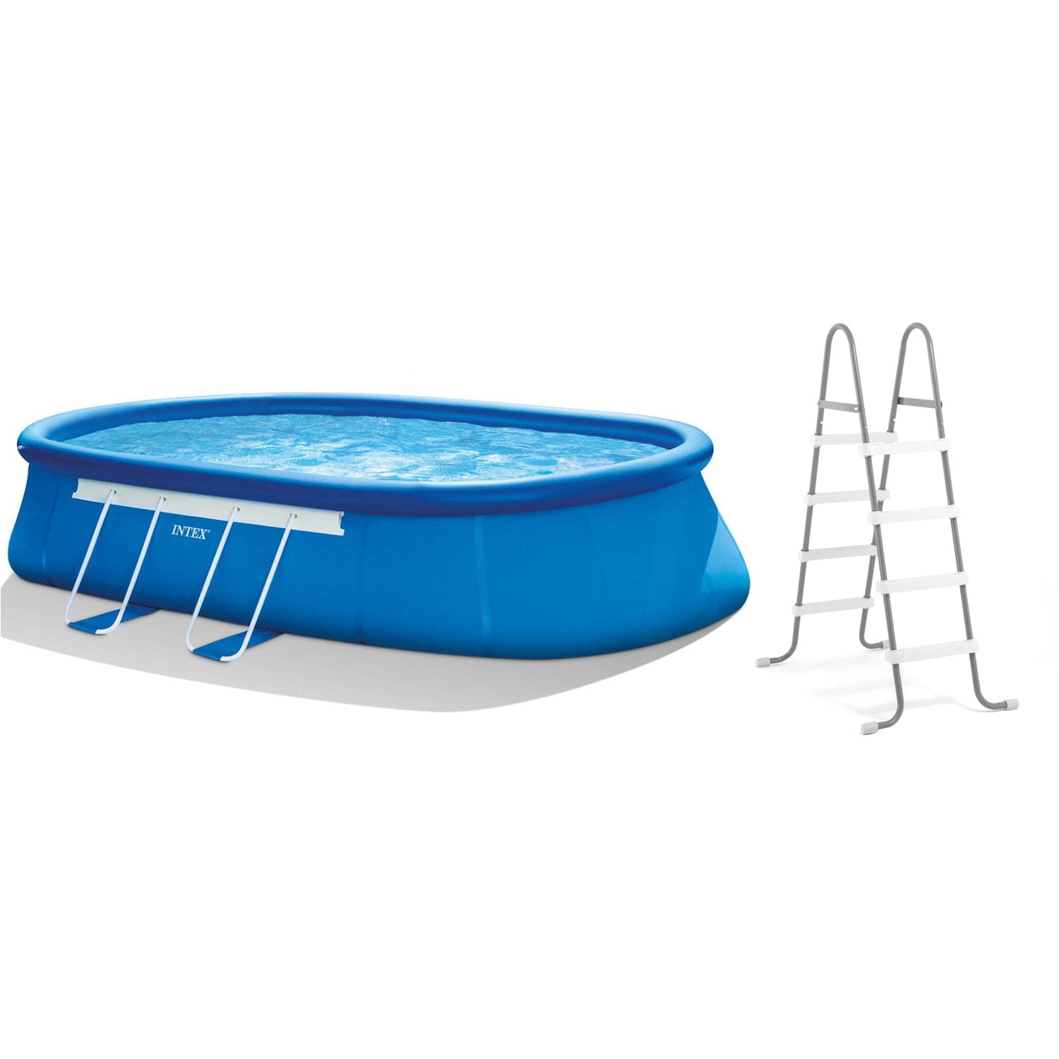 Intex 12ft x 48in Oval Frame Swimming Set with 1500 GPH Filter - Walmart.com