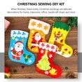 thumbnail image 3 of GOOHOCHY 10 piezas de calcetines navideños para manualidades navideñas, adornos navideños hechos a mano, 3 of 7