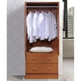 thumbnail image 3 of Allora 2 Door Armoire with 2 Drawers and Clothing Rod in Cherry, 3 of 5