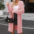 thumbnail image 2 of FAIWAD Cardigan Sweaters for Women Fall Winter Open Front Soft Plush Overcoat Trendy Oversized Long Sleeve Outwear, 2 of 4