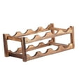 thumbnail image 4 of GUOOL Porte-Bouteilles Moderne Debout Simple Multicouche Support de Table en Bois 2 Niveaux, 4 of 9