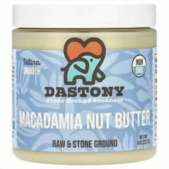 Dastony, Organic Macadamia Nut Butter, Ultra Smooth, 8 oz (227 g) Pack of 4