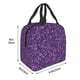 thumbnail image 3 of Easygdp Purple Glitter Bolsa Térmica Premium - Tela Oxford Impermeable, Gran Capacidad, Bolsillo Frontal, Unisex para Trabajo, Escuela, Actividades al Aire Libre y Picnics, 3 of 8