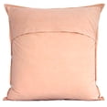 thumbnail image 3 of DK Homewares Indian Decorative Toss Throw Pillowcases 24x24 Inch Cotton Embroidered Bohemian Bohemian Square Accent Cushion Covers (Size - 60x60 cm ; Color: Peach ) - Set of 2 Pcs (Cover Only), 3 of 4