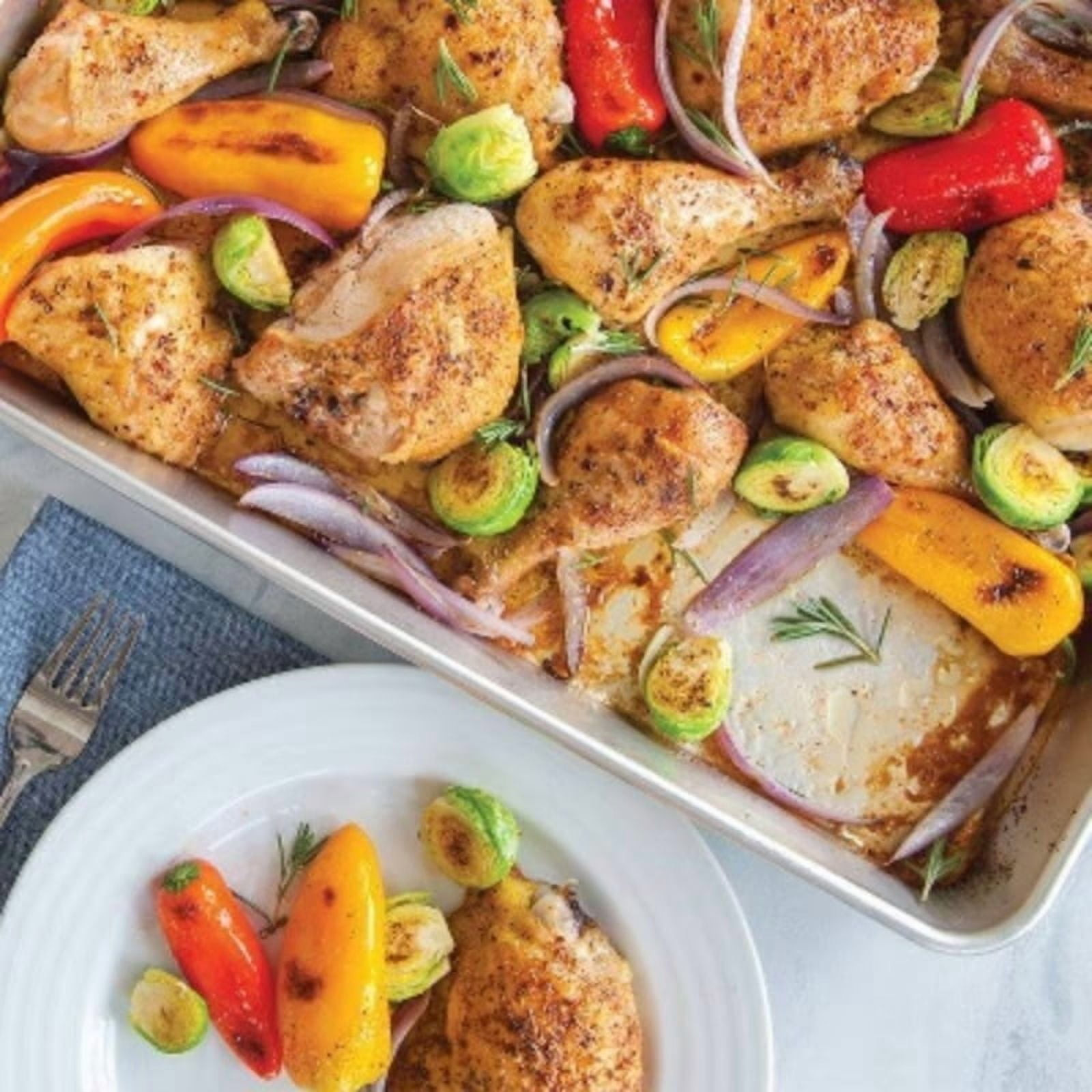 17.9"x13" Aluminum Naturals High Sided Cake Sheet Pan: Hand Wash, Oven-Safe Baking Pan, Silver