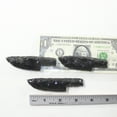 thumbnail image 3 of 3 Small Obsidian Ornamental Knife Blades  #1335  Mountain Man Knife, 3 of 4