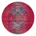 thumbnail image 3 of Unique Loom Vita Collection Area Rug - Warhol (8' Round Pink/Blue), 3 of 7