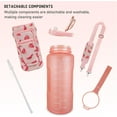 thumbnail image 2 of Half Gallon Water Bottle with Sleeve BPA Free 64 oz Water Jug with Straw and Time Marker, Motivational Gym Workout Pregnancy Water Bottles Gifts for Women, 2 of 6