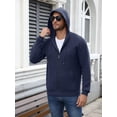 thumbnail image 6 of COOFANDY Men's Full Zip Hoodie Sweatshirt Jacket Casual Long Sleeve Hoodie Lightweight Warm Sweater Coat for Fall Winter Daily Wear, 6 of 9