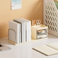 thumbnail image 5 of Fufafayo Desktop Notebook Organizer with 2 Drawers and Pen Cup, Plastic Steel Desk Storage Box for Books Stationery Small Items, Office Supplies Organizer for Home Desk Shelf Counter, 5 of 6