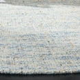 thumbnail image 3 of SAFAVIEH Abstract Delia Distressed Wool Area Rug, Dark Blue/Rust, 4' x 4' Round, 3 of 8