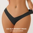 thumbnail image 5 of 3-piece set Women's Cotton Traceless ice Silk Panties Women's V-shaped Waist edge women's Briefs, 5 of 5