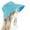 Sky Blue, variant on Women'S Headless Beach Hat Sunshade Empty Top Hat Grass Hat Women'S Summer Sunscreen Folding Big Sun Hat Summer Fridays Travel Essentials