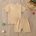 thumbnail image 6 of YUIVH Baby Boy Clothes Little Boys Shorts Summer Outfits Summer Casual Children Set Toddler Letter Short Sleeve Shirts + Shorts Two Piece Set T-Shirt & Shorts to Big Kid, 6 of 8