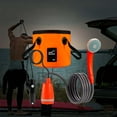 thumbnail image 6 of figatia Portable Shower Camp Shower Pump Convenient Outdoor Shower USB with Bucket Camping Shower for Backpacking Camping Car Washing Orange, 6 of 8