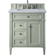 James Martin Vanities 650-V30-3Car Brittany 30" Single Basin Hardwood Vanity Set - Green
