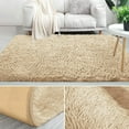 thumbnail image 5 of IR Imperial Rooms Shag Bedroom Rug 2x3ft for Kids Room Entryway Soft Fluffy Area Shaggy Rug Beige, 5 of 11