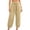 Khaki, variant on Workout Joggers for Women High Waist Pants Drawstring Pull on Trousers Casual Clothes with Pockets