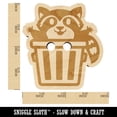 thumbnail image 2 of Lively Raccoon in Trash Can Wood Buttons for Crochet Knitting Sewing DIY Craft - 1.00 Inch Medium (7pcs), 2 of 7