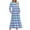 Blue, variant on Womens Maternity Striped Maxi Dress Long Sleeve Design Stretchy Fabric Relaxed Silhouette for Daily Wear Black S