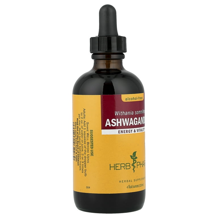 Herb Pharm Ashwagandha Root Supplement, Withania Somnifera Extract, 4 fl oz  - Walmart.com