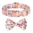 thumbnail image 1 of 1. 【Diseño novedoso de doble propósito】, los accesorios del collar de perro incluyen una decoración floral y un lazo, desmontable, puedes cambiar el estilo en cualquier momento. El diseño único es, 1 of 5