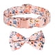 thumbnail image 1 of Collar para perro con lazo y flores, el collar para niña es adecuado para perros grandes y pequeños., 1 of 5