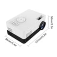 thumbnail image 2 of Daisyyozoid Projecteur Mini Full HD 1080P en Gros LED Cinéma USB HDMI AV Mini Portable LED Vidéo Cadeau, 2 of 2