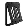 thumbnail image 1 of Puerta corrediza horizontal para perros, puerta para porche con cierre automático, puerta para perros, puerta mosquitera para gatos medianos, regalo L Negro, 1 of 9