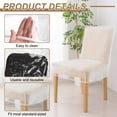 thumbnail image 3 of Uxcell 22 x 20 Inch Dining Chair Covers Protector, Plastic Dining Seat Cover, Clear, 3 of 6