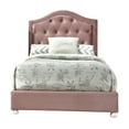 thumbnail image 7 of Miekor Furniture Reggie Pink Fabric Twin Bed 0286, 7 of 7