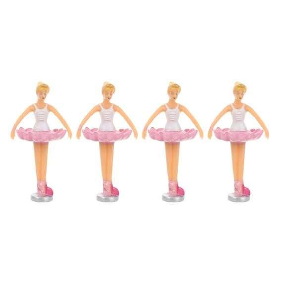 WRISTBIQUE Vintage Style Music Box Figurines Set of 4 Multi-Color Plastic Decorative Collectibles