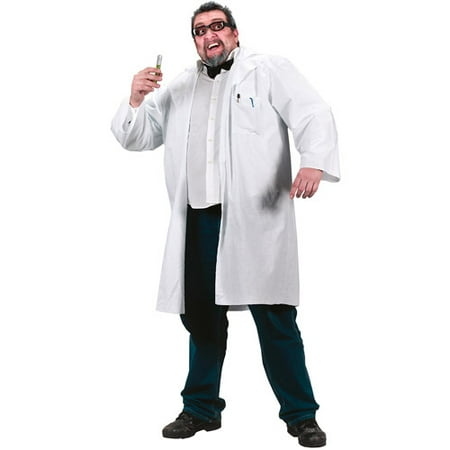 Lab Coat Adult Halloween Costume - One Size 44-50