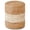 Natural Water Hyacinth & White Corn Shell, variant on Casa Pura Furniture Bohemian White Round Poufs, Scratch-Resistant