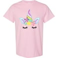 thumbnail image 3 of Inktastic Unicorn Face T-Shirt, 3 of 5