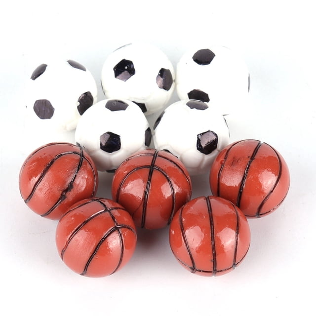 Pelota deportiva en miniatura BuyWeek 10 piezas 1:12 Fútbol y Baloncesto