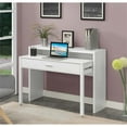 thumbnail image 2 of Pemberly Row Console/Sliding Desk with Drawer and Riser in White Wood Finish, 2 of 10
