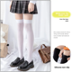 thumbnail image 5 of Medias de silicona antideslizantes adelgazantes a media pantorrilla medias por encima de la rodilla finas de estilo japonés para mujer para primavera y verano, 5 of 5