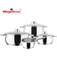 thumbnail image 3 of Bateria Cocina Magefesa Acero Inoxidable Ollas Dux 7 Pzas plateado 1, 3 of 4