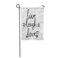 thumbnail image 1 of NUDECOR Texte Rire en Direct et Mots d'Amour Lettrage Salutation Graphique Main Jardin Drapeau Décoratif Drapeau Maison Bannière 28x40 Pouces, 1 of 1